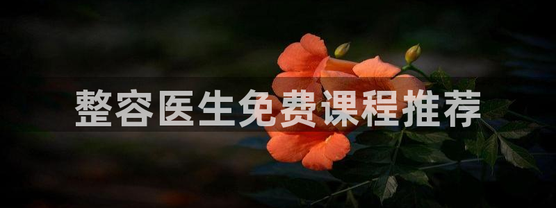 香蕉漫画下拉式免费：整容医生免费课程推荐